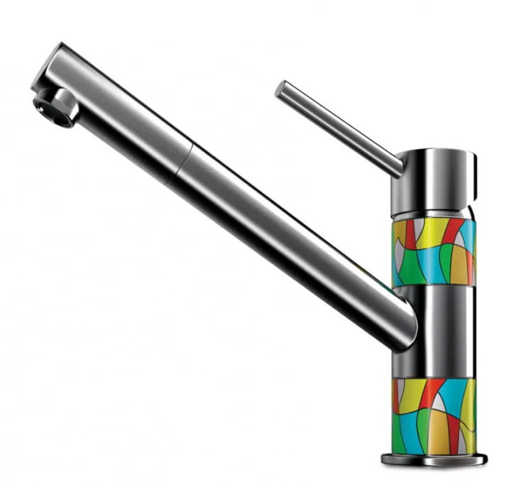 Смеситель Омоикири Аогашима-Си Латунь/Нерж. Сталь/Деколь / Omoikiri Aogashima-Si_0