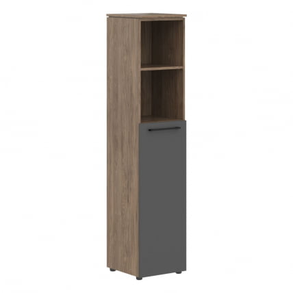 Шкаф-колонка с глухой средней дверью MORRIS TREND MHC 42.6 Антрацит Кария Пальмира_0