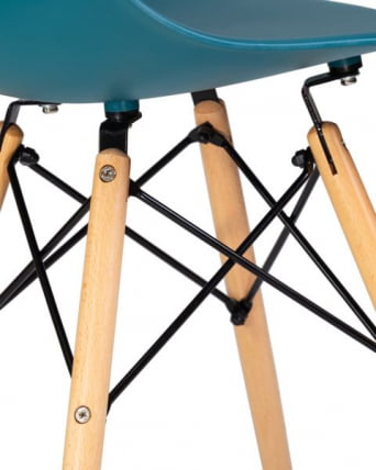 Стул обеденный DOBRIN DSW (ножки светлый бук, цвет морской волны (G-05)) 4 шт_8