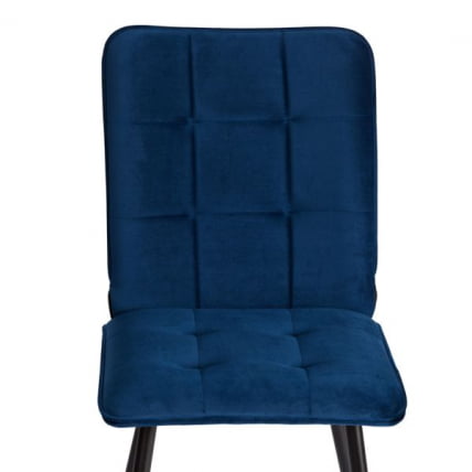 Стул обеденный Bari (2 шт. в упаковке) LT, велюр, Blue (синий), 41х55х89 см_6