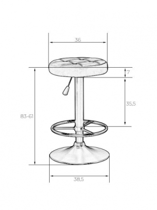Табурет барный DOBRIN BRUNO GOLD (пудрово-розовый велюр (MJ9-32)) 2 шт_2