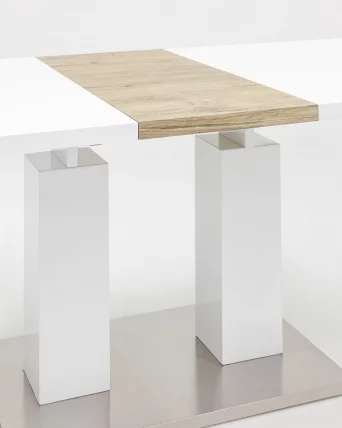 Стол Сиэтл раскладной 140-180 Белый глянцевый_2