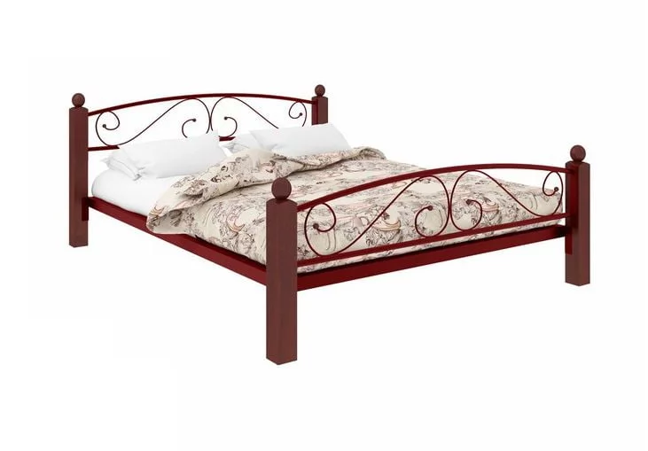 Кровать Вероника Lux Plus 1200х1900 Красная_0