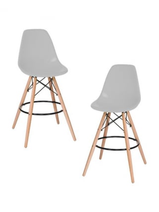 Стул барный DOBRIN DSW BAR (ножки светлый бук, цвет сиденья светло-серый (GR-01)) 2 шт_0