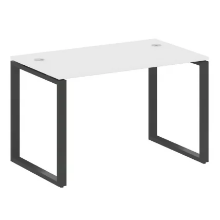Стол письменный на О-образном м/к METAL SYSTEM БО.СП-2 Белый/Антрацит_0