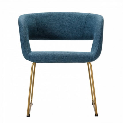 Кресло Hugs К синий/Линк золото_3