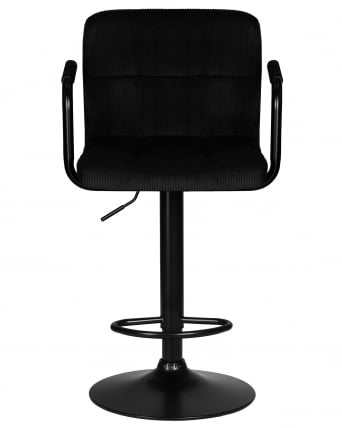 Стул барный DOBRIN KRUGER ARM BLACK (черный вельвет (LAR-E2041-52))_5
