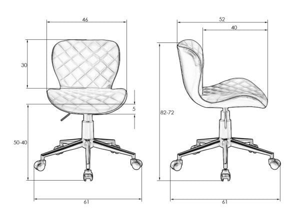 Офисное кресло для персонала DOBRIN RORY (бело-черный) 2 шт_11