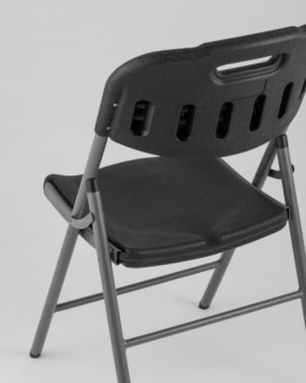Стул складной банкетный черный пластиковый_3