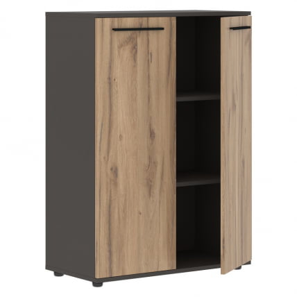 Шкаф с глухими средними дверьми EDIS EMCS 85.1 Дуб Денвер светлый Черный Мокко_1