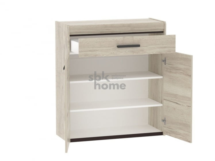 Тумба 900 ПМ-4 высокая, Мале (900*384*1020) Дуб галифакс белый, 50503 _1