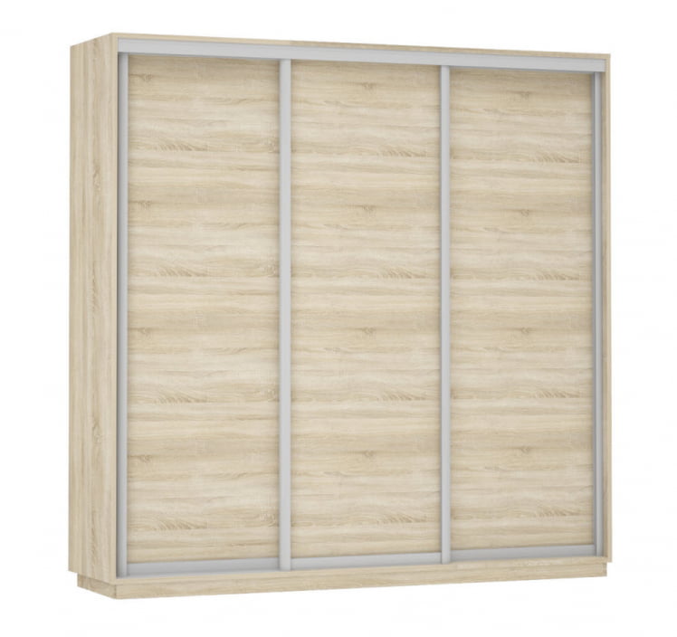 Шкаф-купе трехдверный Экспресс Трио Элемент 2100х2200h Дуб сонома_0