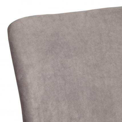 Стул обеденный La Rousse (2 шт. в упаковке) La Rousse (2 шт. в упаковке) NEW, велюр, серый/черный, 29, 45х55х93 см_8