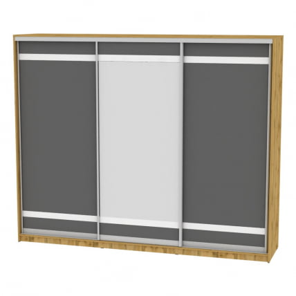 Шкаф-купе B-230х270х60-2(ДВ-Графит-D9D10D9)_0