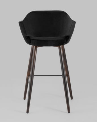 Стул барный Саймон Б велюр Черный_4