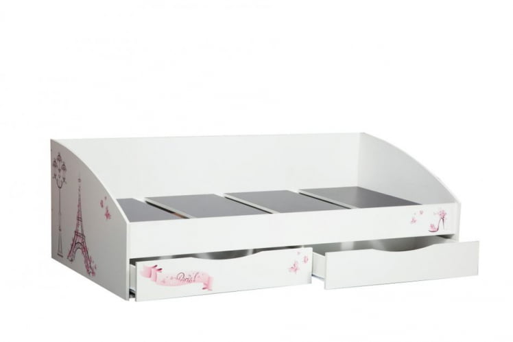 Кровать одинарная Фея-3 симметричная 2000 Белая Париж_1