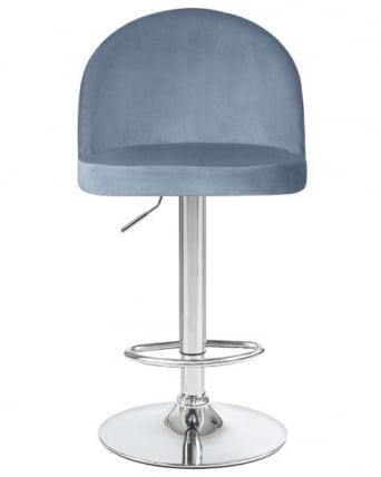 Стул барный DOBRIN MILANA (пудрово-голубой велюр (MJ9-74)) 2 шт_6