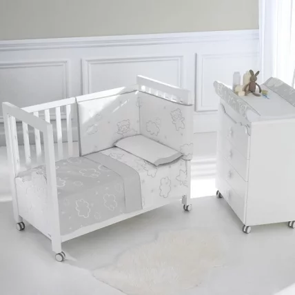 Постельное белье Micuna Dolce Luce 3 предмета 120x60 TX-821 Grey_1