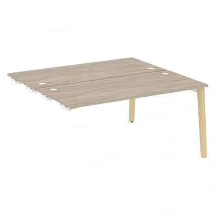 Стол-приставка двойной Оникс Вуд ОВ.Д.СПР-4.7 Дуб Аттик/Дуб Светлый/Металл Белый 1580*1475*750 / OW.D.SPR-4.7_0
