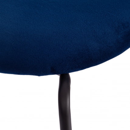 Стул DANTON (mod. 0139223) металл/ткань, 47х56,5х79 см, темно-синий S108 (117 DARK BLUE)/черный_6
