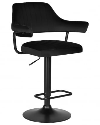 Стул барный DOBRIN CHARLY BLACK (черный велюр (MJ9-101))_1