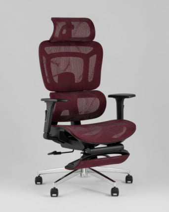 Кресло офисное TopChairs Nimbus бордовый_0