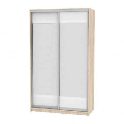 Шкаф-купе B-230х135х60-1(ДСС-Белый-D10D10)_0