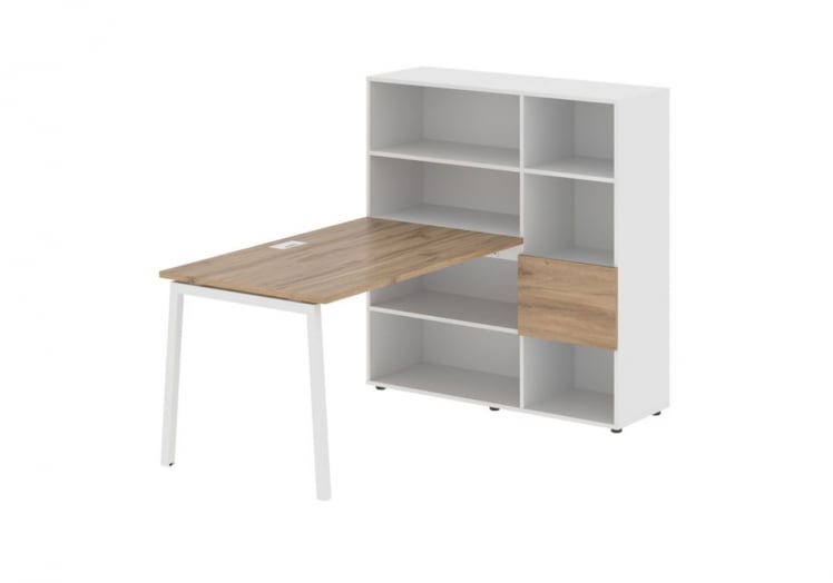 Рабочая станция EDIS ELRST 1213 Дуб Денвер светлый Белый Белый_0