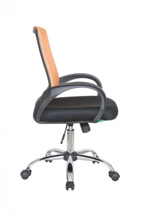 Кресло оператора Riva 8099 Черный-оранжевый_2