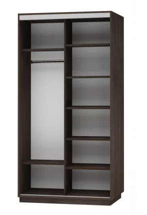 Шкаф-купе двухдверный Экспресс Дуо 1200х2200h Париж/Венге_1
