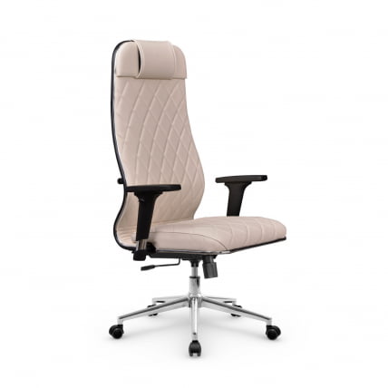 Кресло руководителя Мetta L 1m 40M/2D Infinity Easy Clean (MPES) Комплект 9 Светло-бежевое_0