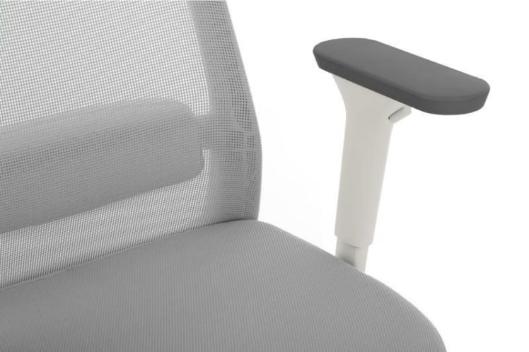 Кресло Work W-218C WHITE Светло-серый_11
