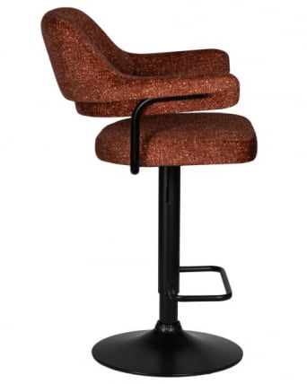 Стул барный DOBRIN CHARLY BLACK (терракотовый твид (LEO56)) 2 шт_3