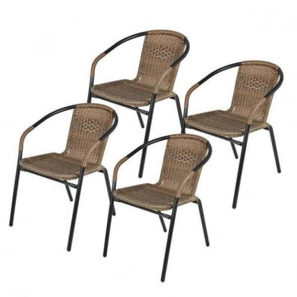 Комплект мебели Асоль LRC-02/LRT04-70x70 Light Brown (4+1)_1