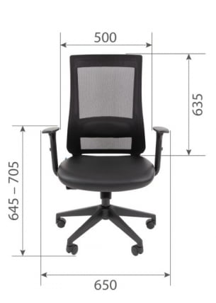 Офисное кресло CHAIRMAN 500 LT БП экокожа Черный_13