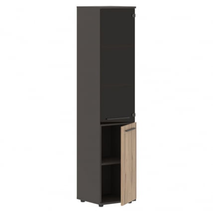 Шкаф-колонка комбинированная правая EDIS EHCS 42.2 R Дуб Денвер светлый Мокко Мокко_1