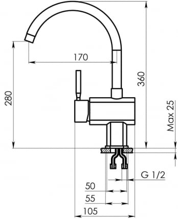 Кухонный смеситель STANDART ST-31 Классик_1