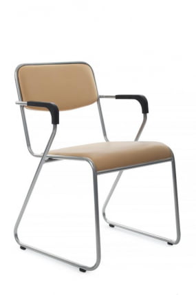 Кресло Nix Plus RCH OMKL-04 Бежевый/Металл окрашенный Хром_0