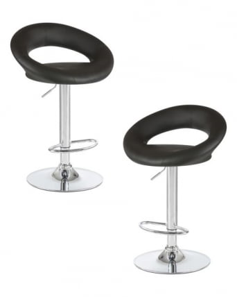 Стул барный DOBRIN MIRA (черный) 2 шт_0