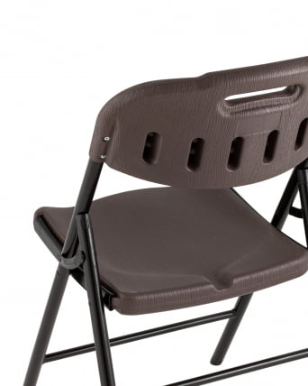 Стул складной банкетный коричневый под дерево_6