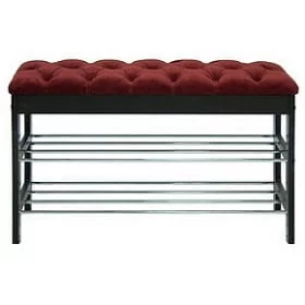 Банкетка Грейс Венге Бордовый_0