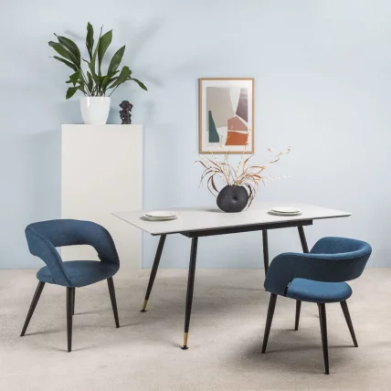 Стол раздвижной Месси 120-160 Мрамор бьянко_5