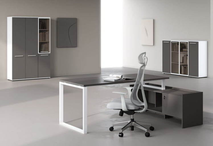 Комплект офисной мебели ЕДИС № 1 Мокко Белый / EDIS_0