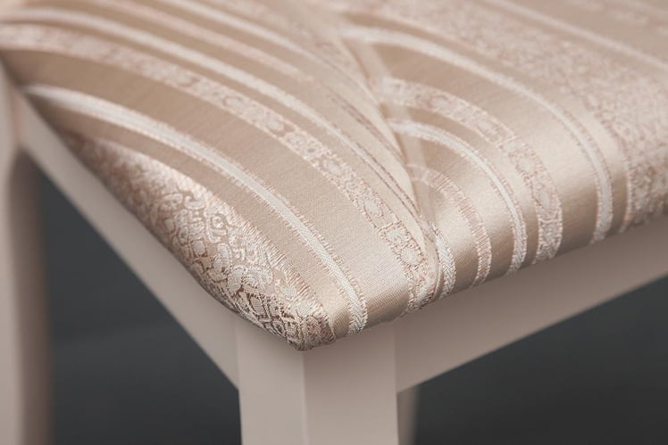 Стул Opera ( OP-SC ) дерево гевея, 45х53х97см, butter white (слоновая кость), ткань бежевая, рисунок золотистый (180-9)_5