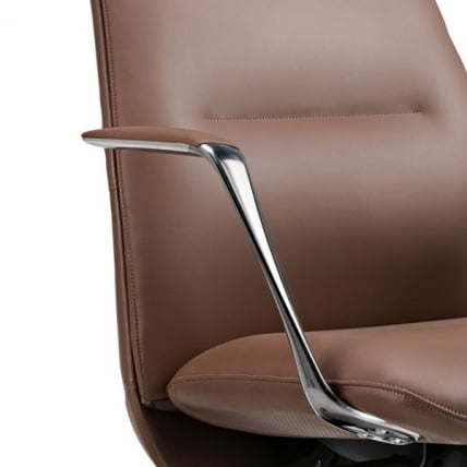 Эргономичное кресло руководителя Eureka OC08-BR, коричневое_6