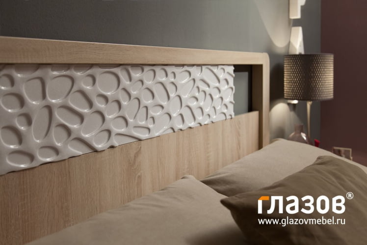 Кровать (900) ВЙСПАА 45 Дуб сонома (спальня) / WYSPAA_1