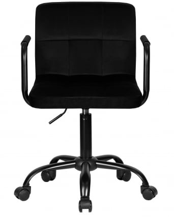 Офисное кресло для персонала DOBRIN TERRY BLACK (черный велюр (MJ9-101))_5