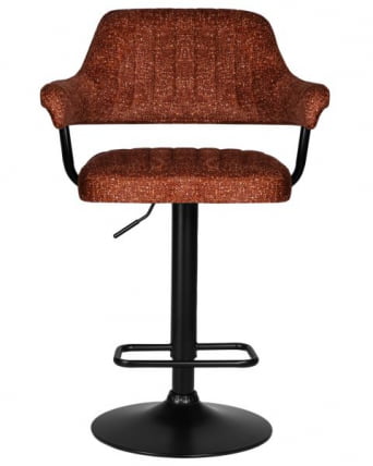 Стул барный DOBRIN CHARLY BLACK (терракотовый твид (LEO56)) 2 шт_6