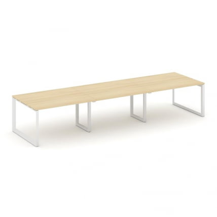 Стол переговорный Стайл Проджект СН-59О.СПРГ-052.3 Акация Лорка/Металл Белый 3540*1180*750 / SN-59O.SPRG-052.3_0