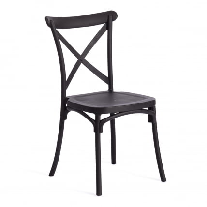 Стул CROSS (mod. PL24) пластик, 48 х 58 х 89 см, Black (черный) 05_5